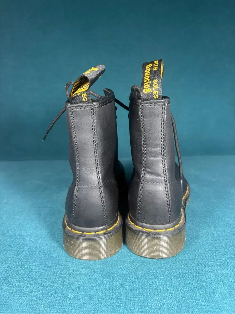 Dr. Martens 1460 Black Nappa Leather Boots Unisex Men 7 Women 8 EU 39